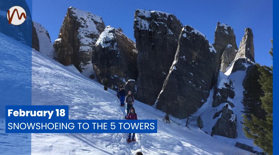 SNOWSHOEING TO THE 5 TOWERS CORTINA D'AMPEZZO